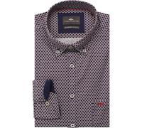 Fynch-Hatton Casual Fit Hemd rot, Bedruckt
