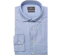 Fynch-Hatton Casual Fit Hemdjacke blau, Einfarbig