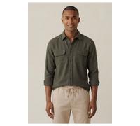 Fynch-Hatton Casual Fit Hemdjacke dunkelbraun, Fischgrat