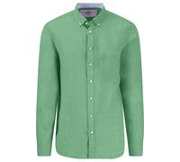 Fynch-Hatton Casual Fit Hemdjacke Turf Green, Einfarbig