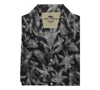 FYNCH-HATTON - Linen Resort Shirt, 1/2 navy - Gr. - XXL