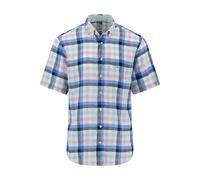 Fynch-Hatton Casual Fit Leinenhemd Minty Green, Kariert