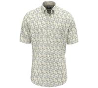Fynch-Hatton Casual Fit Leinenhemd Pale Yellow, Blumen