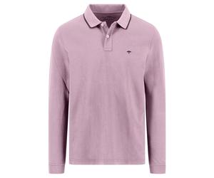 Fynch-Hatton Casual Fit Longsleeve Poloshirt Magnolia, Einfarbig