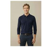 Fynch-Hatton Casual Fit Poloshirt dunkelblau, Einfarbig