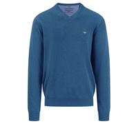 Fynch-Hatton Casual Fit Pullover Azure, Einfarbig