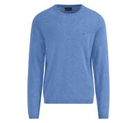 Fynch-Hatton Casual Fit Pullover blau, Einfarbig
