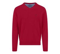 Fynch-Hatton Casual Fit Pullover Cranberry Red, Einfarbig