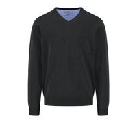 Fynch-Hatton Casual Fit Pullover schwarz, Einfarbig