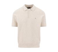 Fynch-Hatton Casual Fit Strickpolo beige, Strukturiert