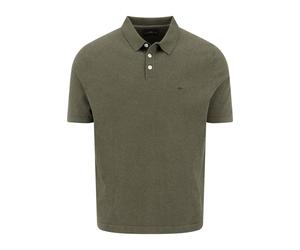 Fynch-Hatton Casual Fit Strickpolo dunkelgrün, Einfarbig