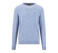 Fynch-Hatton Casual Fit Strickpullover RundhalsAir Blue, Einfarbig