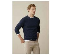 Fynch-Hatton Casual Fit Strickpullover Rundhalsdunkelblau, Einfarbig