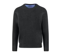 Fynch-Hatton Casual Fit Strickpullover Rundhalsschwarz, Einfarbig
