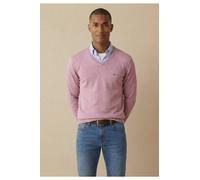 Fynch-Hatton Casual Fit Strickpullover V-AusschnittMagnolia, Einfarbig