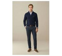 Fynch-Hatton Troyerpullover aus reiner Baumwolle Navy Größe M