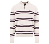 FYNCH-HATTON - Zip Troyer, Supersoft, Striped new offwhite - Gr. - 3XL