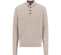 Fynch-Hatton Regular Fit Strickpullover aus Baumwoll-Woll-Mix in Offwhite, Größe M