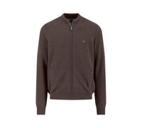 Strickpullover FYNCH-HATTON, Herren, Gr. XXL, earth, Strick, Obermaterial: 100% Baumwolle, unifarben, regular fit taillenbedeckt, Rippbündchen, Pullover, mit Logo Stickerei (32478530-XXL) earth