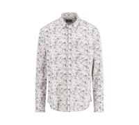 FYNCH-HATTON Baumwoll-Hemd mit Allover-Muster und Kentkragen Peach / 3XL