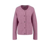 FYNCH-HATTON Damen Strickjacke - Wollmix mit Alpaka, Rundhalsausschnitt, Knopfleiste Mauve Rose/M