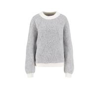 FYNCH-HATTON Damen Strickpullover - Wollmix mit Alpaka, Strukturmuster, lockere Passform Alloy Grey/M
