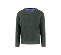 Fynch-Hatton Casual Fit Pullover Dark Ivy, Einfarbig
