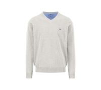 Fynch-Hatton Strickpullover mit Logo-Detail in Offwhite, Größe L