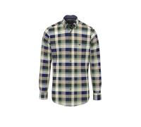 Karohemd FYNCH-HATTON, Herren, Gr. S, N-Gr, schwarz ivy, Jersey, Obermaterial: 100% Baumwolle, kariert, normal hüftbedeckend, Rundhals, Hemden Karohemd, mit Brusttasche und Logo-Stickerei (21460840-S)