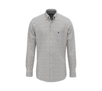 Fynch Hatton - Gemustertes Langarmhemd blau - Gr. - XL