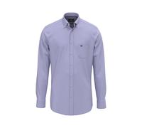 Fynch Hatton - Gemustertes Langarmhemd blau - Gr. - XL