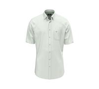 FYNCH-HATTON Halbarm-Hemd aus Baumwolle gestreift Turf Green / 3XL