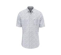 Fynch Hatton Summer Flower Print Kurzarmhemd 3XL Crystal Blue