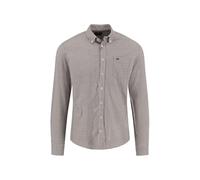 Fynch-Hatton Langarmhemd Flannel Vichy Check, kariert, 100% Baumwolle, Herren L, dunkelbraun