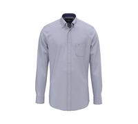 Fynch-Hatton Langarmhemd 15108280 100% Baumwolle Button-Down Crystal Blue Gr. L