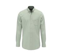 FYNCH-HATTON Hemd aus Baumwolle mit Brusttasche und Button-Down-Kragen Dark ivy/XL