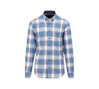 FYNCH-HATTON Hemd aus Flanell mit Karomuster Cloud Blue/L