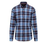 FYNCH-HATTON Hemd aus Flanell mit Karomuster Navy / 3XL