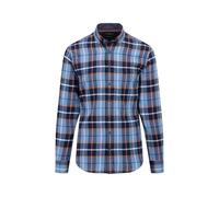 FYNCH-HATTON Hemd aus Flanell mit Karomuster Navy/L