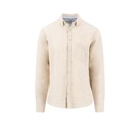 Fynch-Hatton Casual Fit Hemd beige, Einfarbig