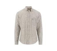FYNCH-HATTON - Linen Stripe, B.D., 1/1 dark khaki - Gr. - XXL