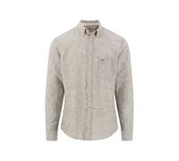 FYNCH-HATTON - Linen Stripe, B.D., 1/1 dark khaki - Gr. - XXL
