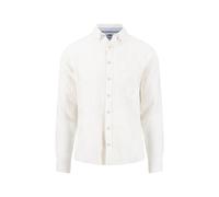 Fynch-Hatton Hemd Premium Linen – Button-Down-Kragen, Brusttasche – Weiß 3XL