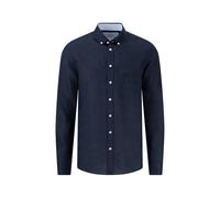 FYNCH-HATTON Hemd aus Leinen mit Button-Down-Kragen Navy / 4XL