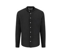 FYNCH-HATTON Hemd aus Leinen mit Stehkragen Black / 3XL