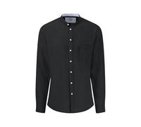 FYNCH-HATTON Hemd aus Leinen mit Stehkragen Black/M