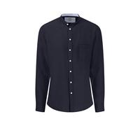 FYNCH-HATTON Hemd aus Leinen mit Stehkragen Navy/M