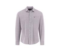 Langarmhemd FYNCH-HATTON, Herren, Gr. 3XL, N-Gr, aubergine, Web, Obermaterial: 100% Baumwolle, bedruckt, normal hüftbedeckend, Rundhals, 2-Knopf-Manschette, Hemden, mit Struktur-Print (34249946-XXXL)