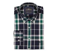 Fynch-Hatton Hemd Herren Regular Fit Langarm Baumwolle blau, XL