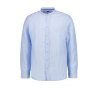 Fynch-Hatton Hemd Herren Regular Fit Langarm Leinen blau, S